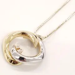 pierre cardin 大き目チャーム＆ロングチェーンデザイン ネックレス