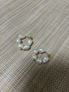 新品　淡水パール　サージカルステンレス　ピアス