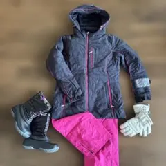 DESCENTE スキーウェア┊女性用 レディース M┊ブーツ&グローブセット