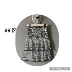 23区 総柄 フレアティアードスカート38のサムネイル