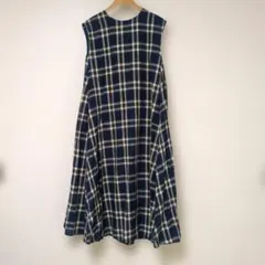 FREAK'S STOREノースリーブ チェック柄 ロングワンピースのサムネイル