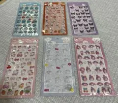 〈訳あり〉 3D 立体シール ぷくぷくシール　ボンボンドロップシール　6枚セット