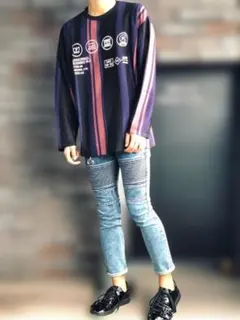 shareef BE MALTI STRIPE L/S プルオーバーのサムネイル