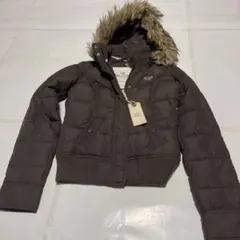 美品 HOLLISTERオールウェザー フード付ジャケット ブラウン サイズ S