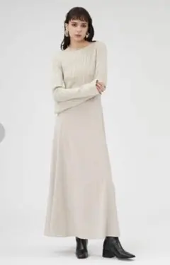 FRAY I.D バックオープンニットワンピース