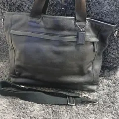 COACH コーチ メトロポリタン 2way トートバッグ レザー ブラック