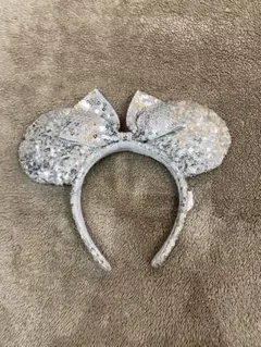 ディズニー　ミニー　カチューシャ　シルバースパンコール