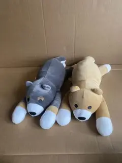 ぽにゃいぬBIGぬいぐるみ ブラウン グレー 2種