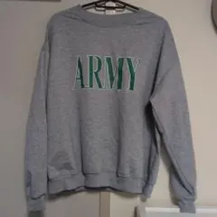 Riff グレー ARMYロゴ スウェット