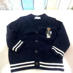 ラルフローレン ポロベア　カーディガン　70.80 ネイビー