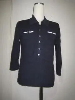 NATURAL BEAUTYサイズMコットンリブカットソー♭3093