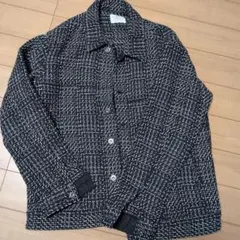 LARDINI ネイビー チェック柄 ジャケット - メルカリ