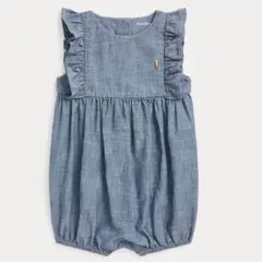 Ralph Lauren インディゴ シャンブレー ロンパース 6m 70cmのサムネイル