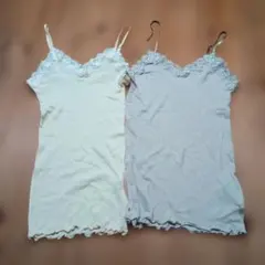 SLOBEIENA キャミソール　ベージュとイエロー　２点セット