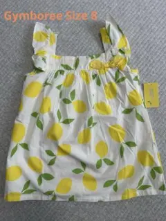 【新品】GYMBOREE レモン柄 ノースリーブワンピース size８のサムネイル