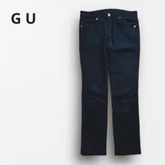 Y7520【GU】スキニーパンツ ストレッチ 美脚 シンプル スリム 定番 黒