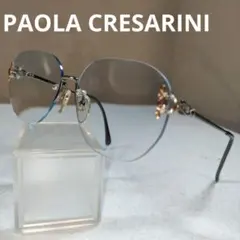 589 PAOLA CRESARINI メガネ　度有　ブルーレンズ　天然ルビー 589 PAOLA CRESARINI メガネ 度有 ブルーレンズ 天然ルビー - メルカリ