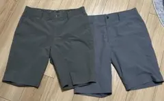 ユニクロ　チェック柄とカーキのショートパンツ 2点セット