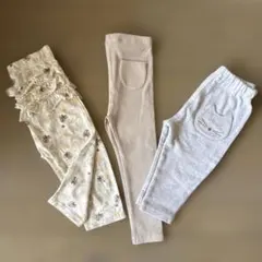 ⭐【美品‼︎】女の子用ベビーパンツ3本セット 80㎝～95㎝⭐