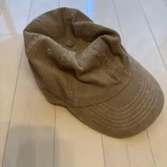ベージュ コーデュロイキャップ　newhattan