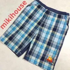 mikihouse　ホットビスケッツ　ハーフパンツ　半ズボン　綿100　チェック