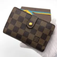 【新型デザイン】ルイヴィトン ダミエ ヴィエノワ がま口 二つ折り財布 ルイヴィトンポルトフォイユ ヴィエノワ 新型 がま口タイプ