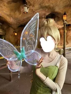ティンカーベル　コスプレ　仮装　衣装　ウィッグ　羽　靴　Dハロ Amazon | [Beauty 出品] 実物撮影！帽， 鞄付き ズニー