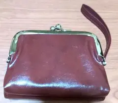 レディースがま口財布(えんじ色)