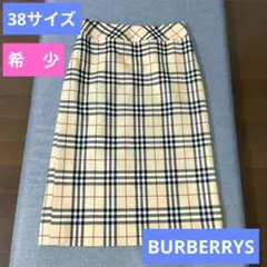 希少　バーバリーズ Burberrys ノバチェック　ウール スカート 膝丈のサムネイル