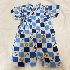 ホットビスケッツ　くまちゃん甚兵衛ロンパース　60-70cm