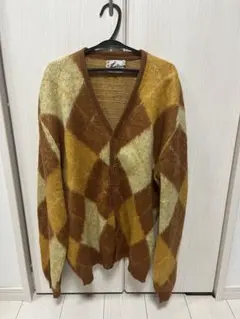 値下げ60s REVERE“SHAG-RAC”モヘアカーディガン アーガイル - メルカリ