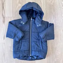 petit main ブラック ダウンコート 110