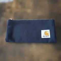 carharttカーハートペンケース NAVY ポーチ ダブルファスナーのサムネイル