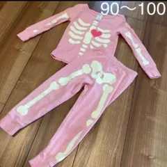 GYMBOREE ホネコスチューム 90cm〜100cm程度 蓄光 光るパジャマ