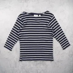 L.L.Bean LLビーン ボーダー ボートネック Tシャツ ネイビーホワイトのサムネイル