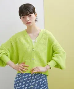 ADAM ET ROPE' FEMME / ストライプ ニットカーディガン