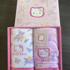 新品 Hello Kitty ハローキティ フェイスタオル 2枚セット