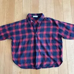 CECIL Mc BEE チェック柄 スキッパーシャツ M