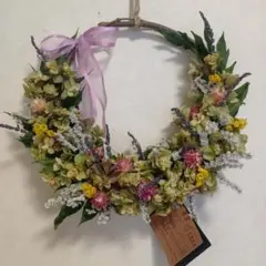 ☘️即売品☘️ シンプルかわいい 柏葉紫陽花 の ハーフ リース - メルカリ