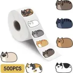 猫イラストシール 500枚