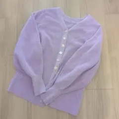 【美品】ROPE ラベンダー Vネック ニットカーディガン 38