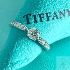 ティファニー 美品 0.25ct ソリティア ハーモニー リング AAW4e
