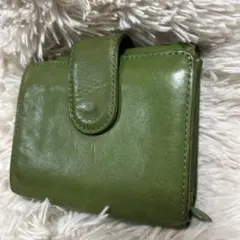 シビラ　Sybilla 折り財布　グリーン　レザー