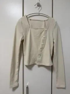 GRL グレイル　アシンメトリーリブニットトップス[dk1294]