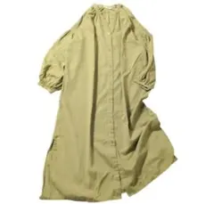 SM2blue サマンサモスモスブルー リネン 前開き ワンピース 羽織　麻混