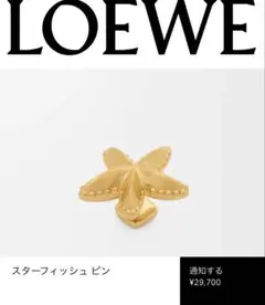 新品☆LOEWE カスマイズ アクセサリー スターフィッシュ ピン ヒトデのサムネイル