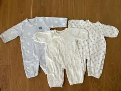 新生児　ベビー　長袖　ロンパース　カバーオール　まとめ売り　3セット　50 60
