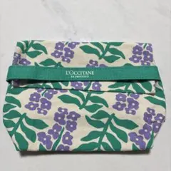 L'OCCITANE 花柄キャンバスポーチ
