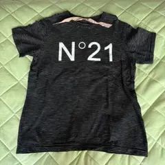 N°21 ヌメロ　ボーダー半袖Tシャツ　黒のサムネイル