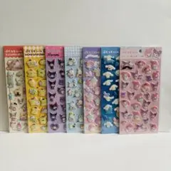 サンリオ ぷくっとシール 7枚セット ダイソー